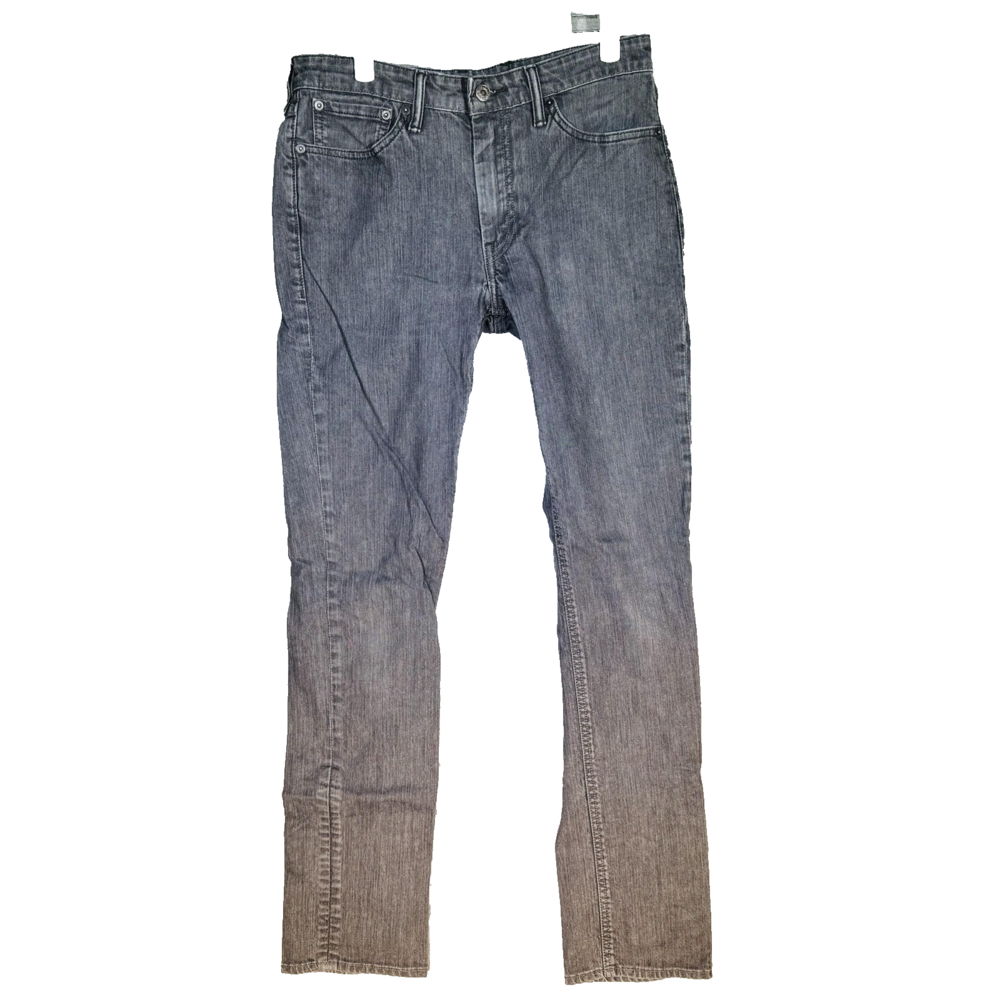 Levi’s 511 Men’s Jeans 32x34 Gray Denim Slim Fit Tapered Leg Stretch Zip Fly